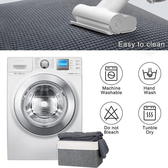 New Dining Chair Covers Set of 4 Washable Stretch Slipcovers Charcoal Gray - Picture 5 of 6